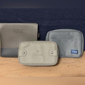 3 United Airlines amenity kit bags